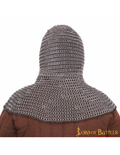 Almófar medieval con anillas de aluminio 2