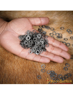 Flache Ringe zum Nieten von Kettenhemden (ca. 1 kg)