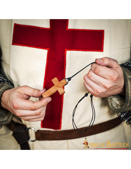 Colgante Cruz cristiana en Madera