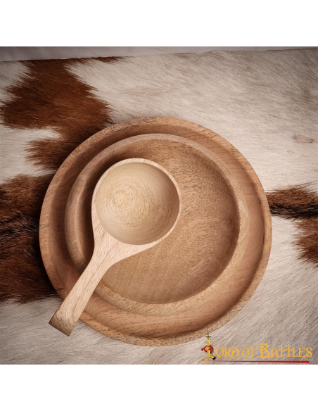 Middeleeuwse houten lepel, handgemaakt