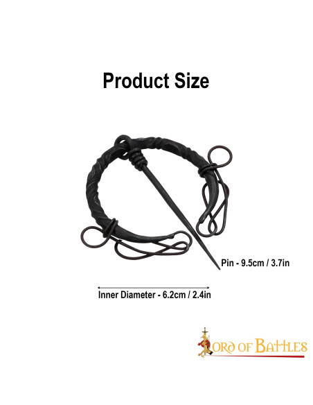 Keltische fibula in smeedijzer met...