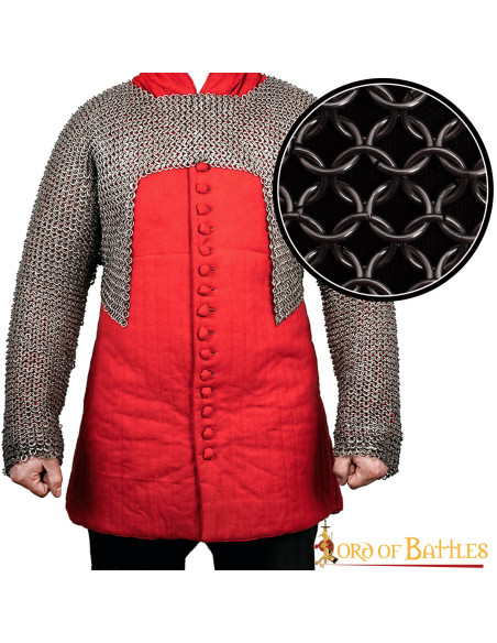 Voiders korte maliënkolder met ronde...