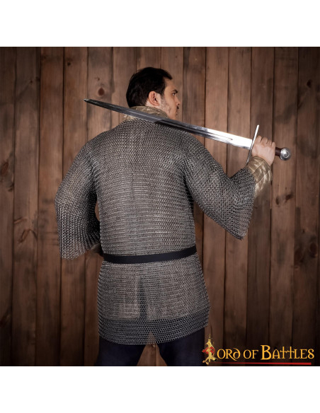 Cota de malla medieval Haubergeon,...