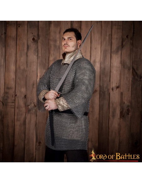 Cota de malla medieval Haubergeon,...