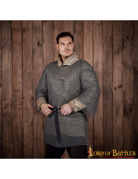 Cota de malla medieval Haubergeon,...