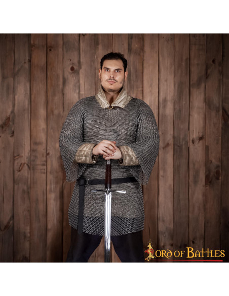 Cota de malla medieval Haubergeon,...