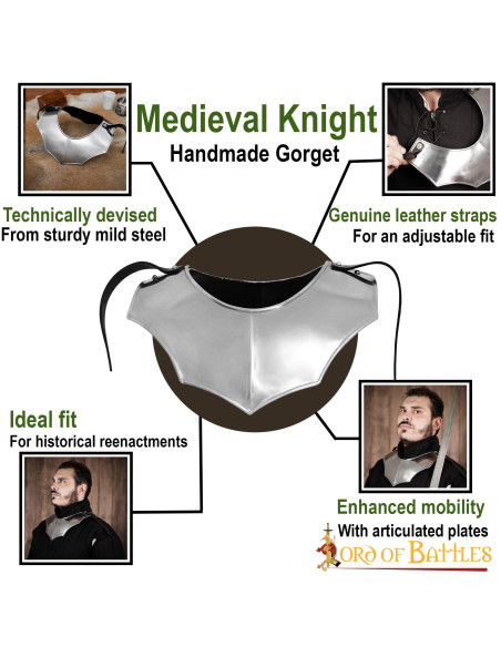 Enkel middelalderkløft, poleret finish