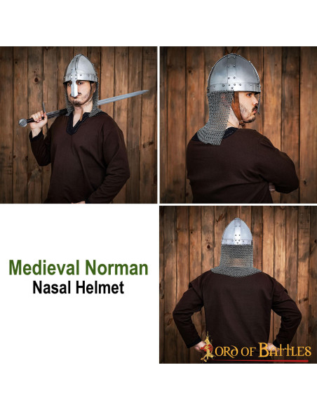 Normannischer Helm mit Nasen- und...