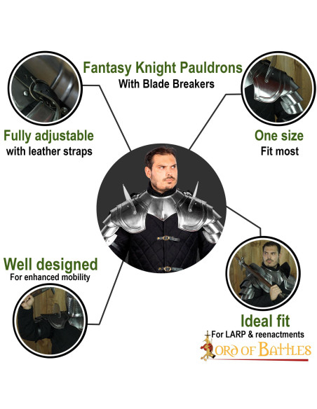 Fantasy Knight Schulterpolster mit...