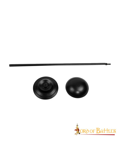 Stativ af jern til hjelme, højde 63,5...