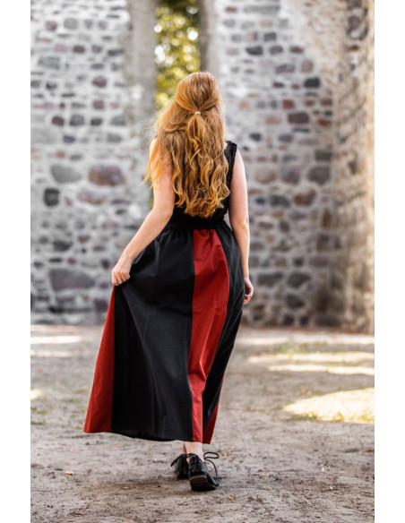 Falda medieval Bicolor Roja-Negra Falda medieval Bicolor Roja-Negra