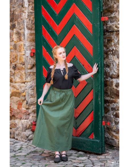Falda medieval mujer verde