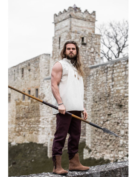 Camisa medieval natural sin mangas