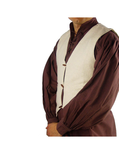 Kort middelaldervest i bomuld