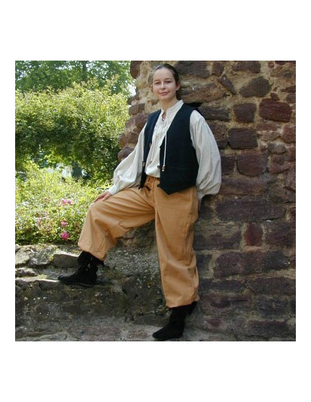 Chaleco medieval corto en algodón