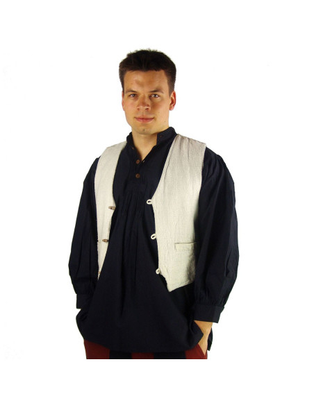 Kort middelaldervest i bomuld