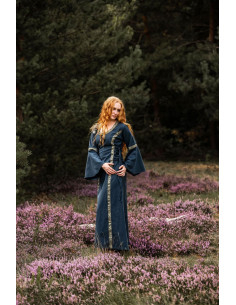 Vestido medieval mujer Azul 2