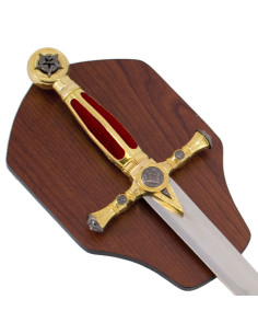 Cadet Vrijmetselaarszwaard met steun (79 cm) 2