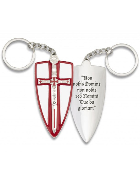 Llavero escudo templario