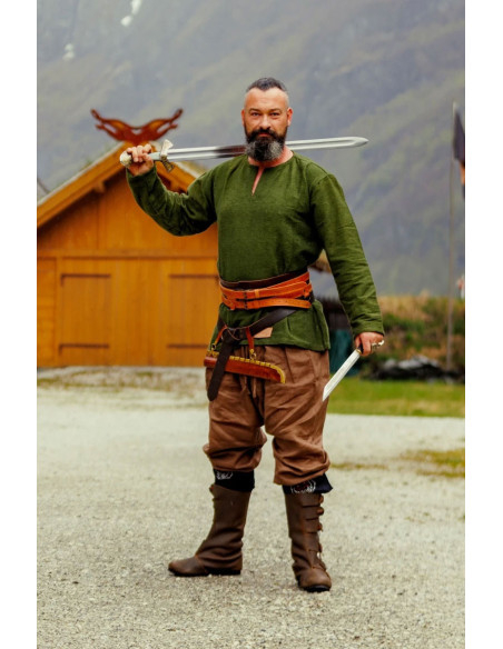 Túnica vikinga Ivar, verde