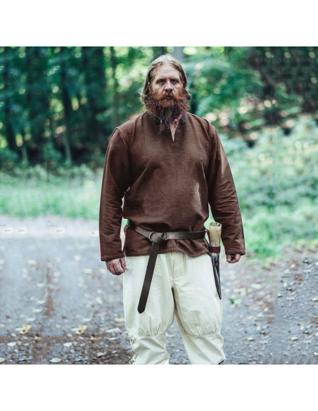 Wikingertunika Ivar, dunkelbraun
