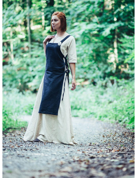 Aleiga kvinde sort surcoat med stropper