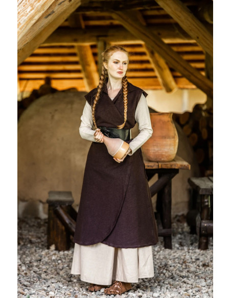 Tunica crema larga señora Medieval