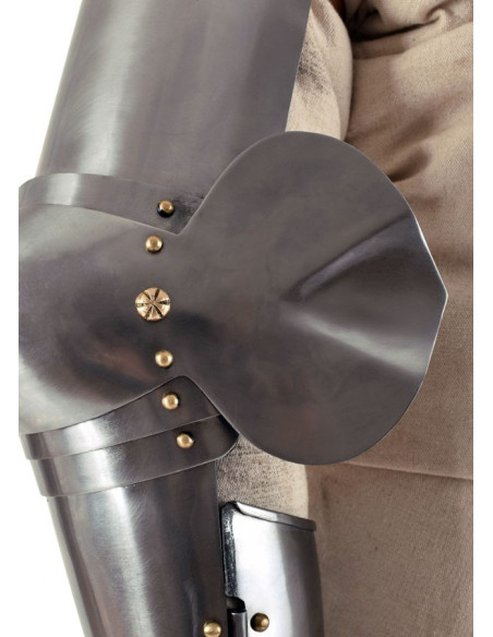 Armadura medieval para los brazos
