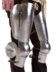 Armadura medieval para piernas y rodillas 2