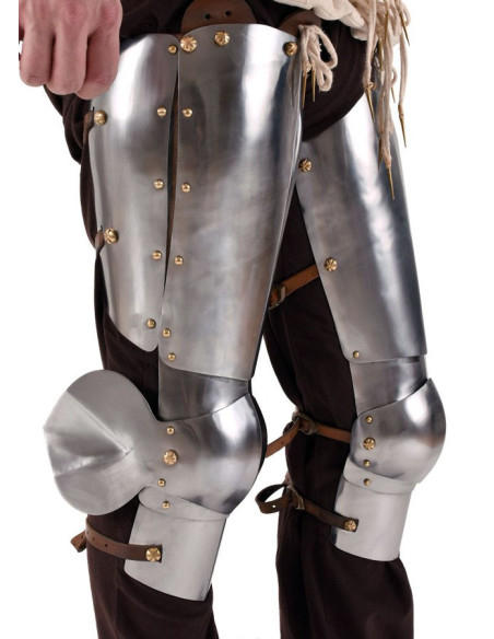 Armadura medieval para piernas y...