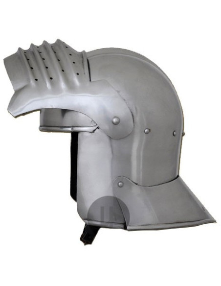 Celada medieval con visera, año 1490
