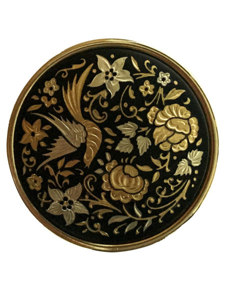 Rund Damascene pilleæske