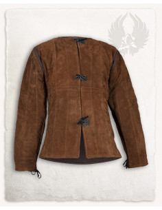 Mittelalterlicher Gambeson aus Wildleder, Modell Aulber,...