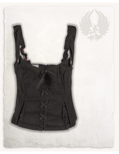 Pirat kvinders bustier model Lea, sort
