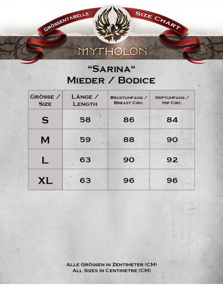 Corpiño medieval cuero modelo Sarina,...