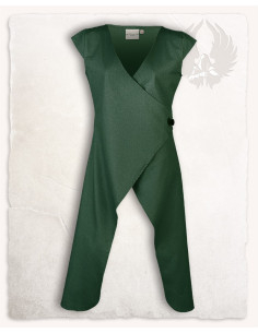 Sobrevesta medieval mujer modelo Vysera, verde