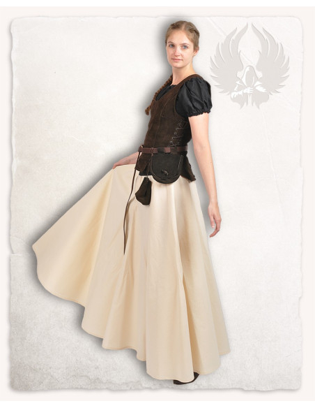 Corpiño medieval cuero modelo Lisa,...