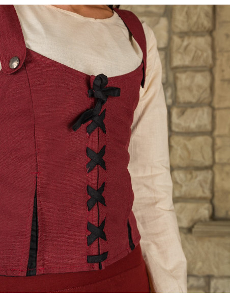 Corpiño medieval cuero modelo Lea,... Corpiño medieval cuero modelo Lea,...