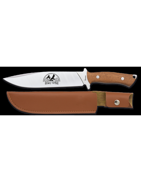 Stay Wild model jagtkniv med læderskede (31 cm.)
