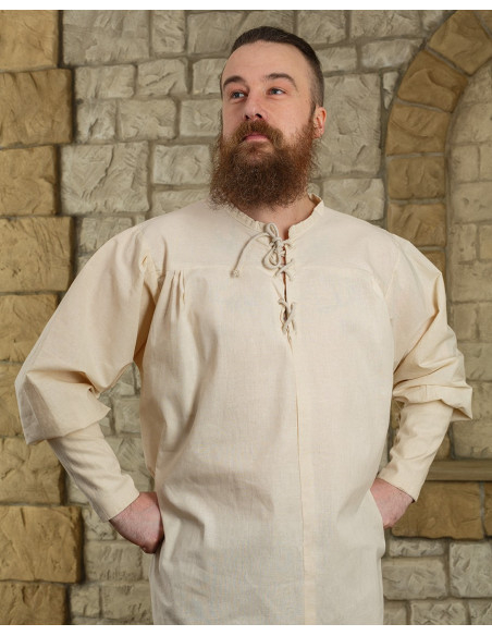 Camisa medieval algodón modelo Simon,...