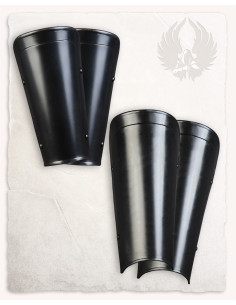 Set brazales y grebas medievales modelo Lucas, acabado...