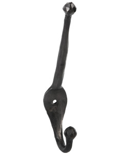 Gancho medieval de hierro forjado para abrigos (16 cm.)