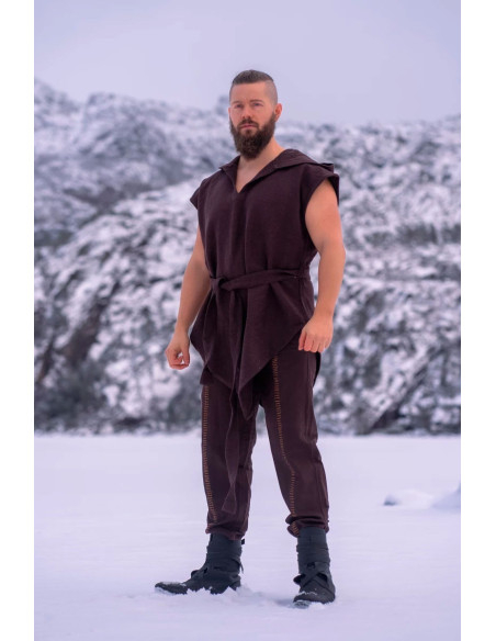 Middelalderlig brun bueskyttetunika,...