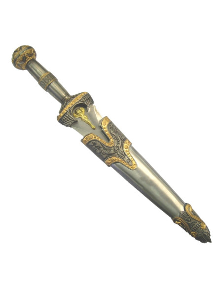 Daga Aquiles con vaina metal (35 cm.)