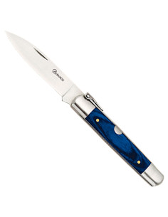 Navaja carraca stamina azul modelo machete (7,40 cm.)