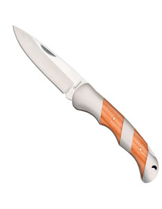 Albainox-mærkekniv med træ-stålskaft (8,50 cm.)