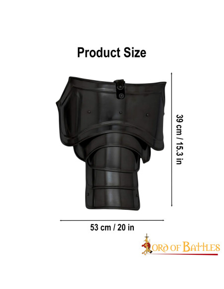 Hombreras guerrero medieval acero...
