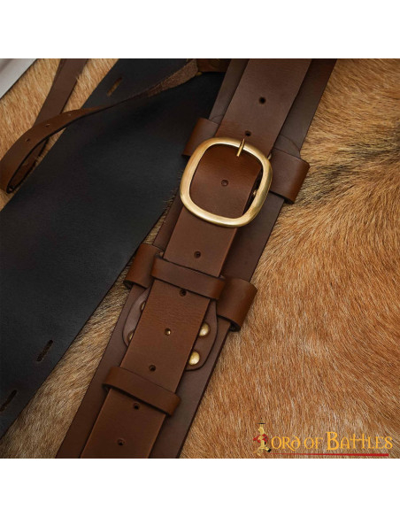 Mittelalterliche Lederscheide für den...