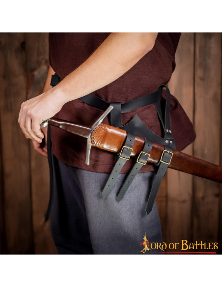 Verstelbare middeleeuwse baldric voor...