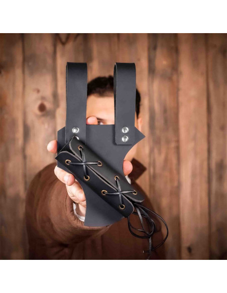 Tahalí medieval ajustable en cuero,...